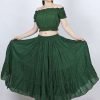 green jaipur cotton skirts
