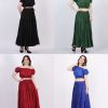 12 Yard Elastic Waist Long Skirt Cotton Variation