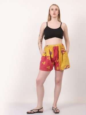 kantha shorts