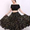 black polkadot skirt