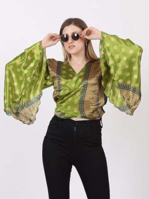 Belly Dance Gypsy Printed Blouse Top for Women