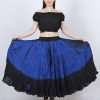 black royal blue tie dye skirt