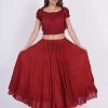maroon renaissance faire skirt