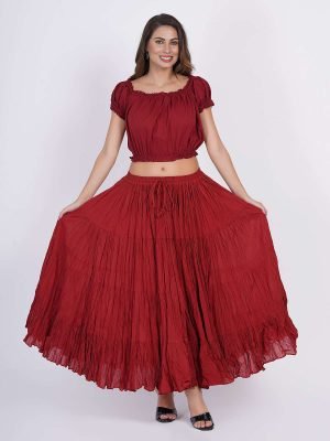 maroon renaissance faire skirt