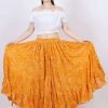 yellow polka dot skirt