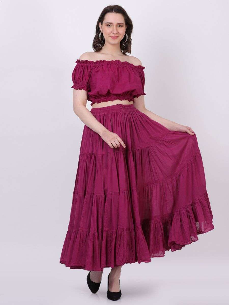 25 yard burgundy skirt