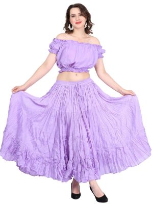 25 Yard Jaipur Tie Dye Skirts Lilac