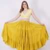 mustard cotton skirt
