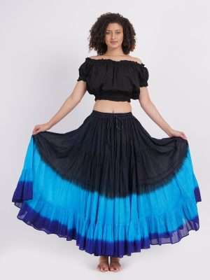 black firozi royal renaissance fair skirt