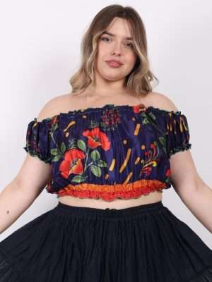 Australian Wholesale Clothing Women's Printed Top Sari Fabric