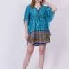 Newyork Tunic Short Sleeve Poncho Tops for Plus Size Ladies
