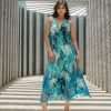 Printed Cocktail Dress with Open Back Halter Dress Wholesale Lot