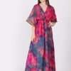 Ladies Exquisite Silk Kaftan Dress Lounge Wear