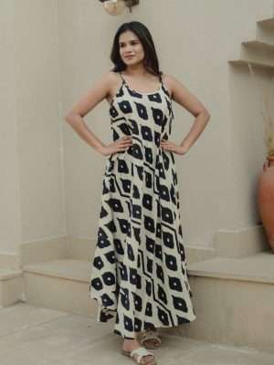 Women U Neck Geometric Print Dress Wholesale Lot