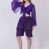 top with butterfly sleeves