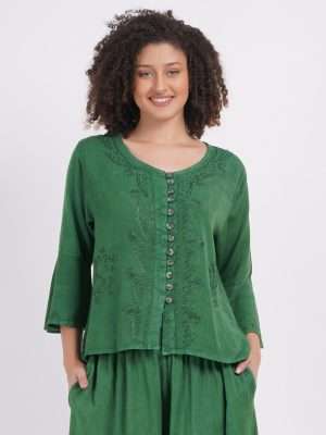 Classic Ladies Rayon Embroidered Tunic Top Clearance 5 pc pack