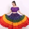 multicolor polka dot skirt