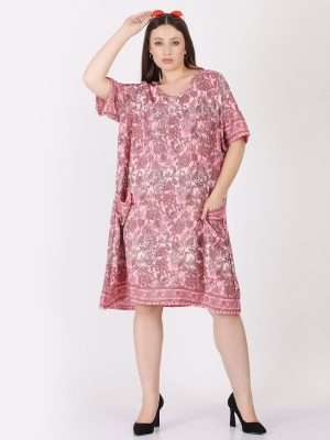 Silk Floral Print Kaftan Dress Wholesale Lot
