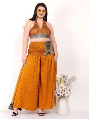 Women Plus Size Silk Palazzo Pants Wholesale Lot