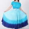 sky turq royal blue belly dance skirt