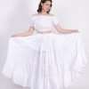 white belly dance skirt