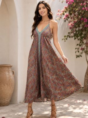 Silk Paisley Print Dress Wholesale Lot