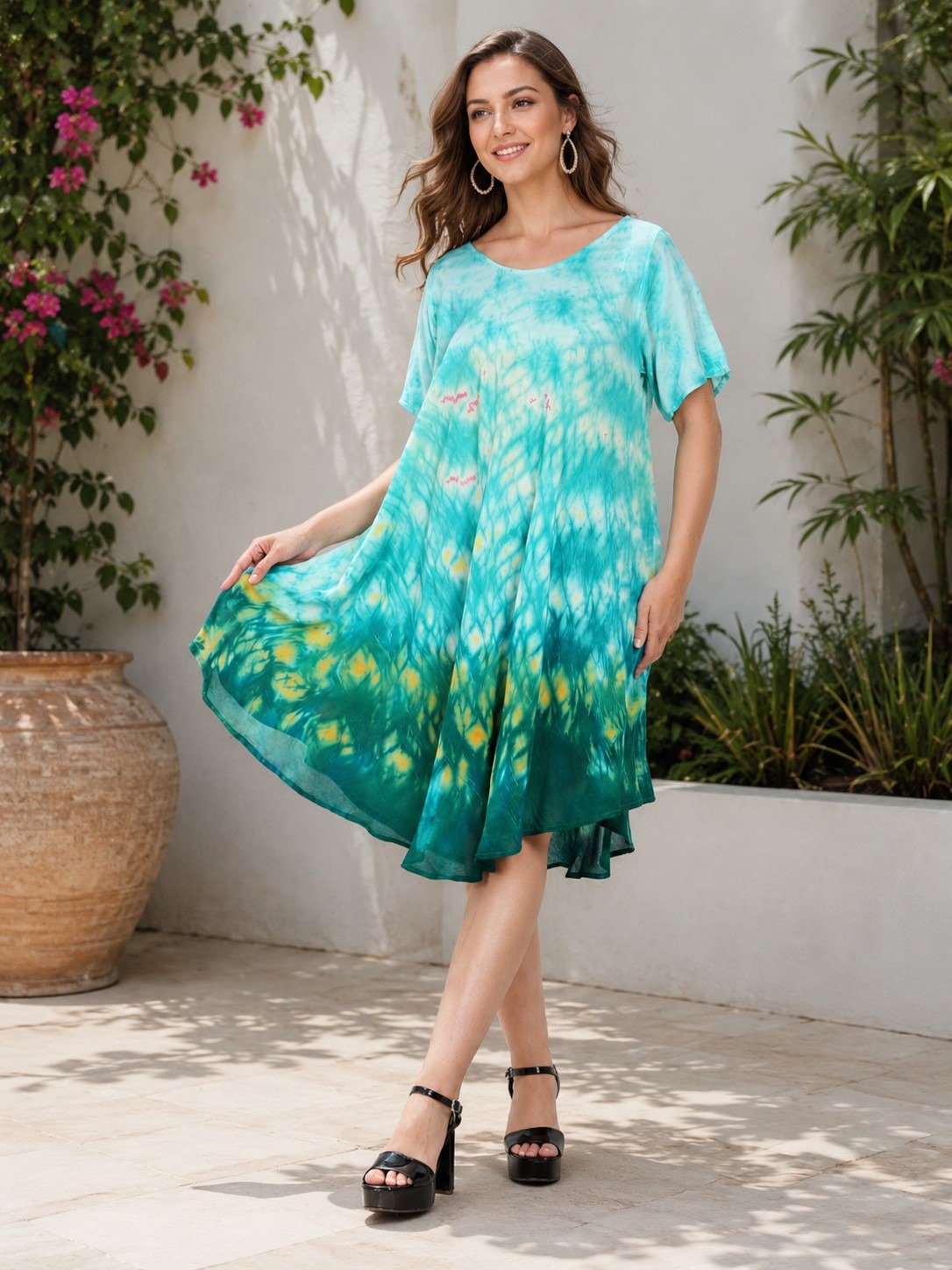 Plus Size Unique Short Workwear Dress for Women Online