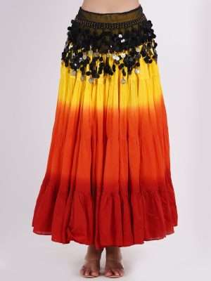 Belly Dance Hip Scarfs with Coin for Women and Girls -20 Pc Set