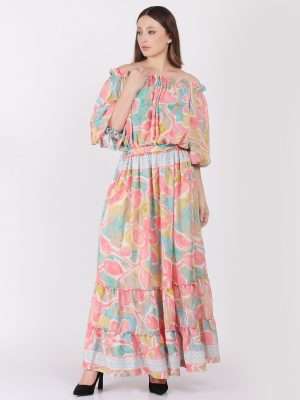 frill maxi dress