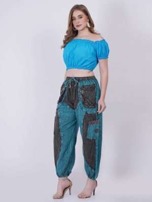 Patchwork Pants Womens