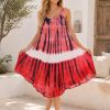 Wholesale Scoop Neck Midi Dress Tie Dye