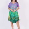 half sleeve knee length dresses
