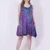 Pack of 100 Women's Sleeveless Loose Casual Dress Tie Dye