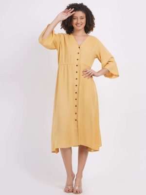 Button Down Dress Long Sleeve