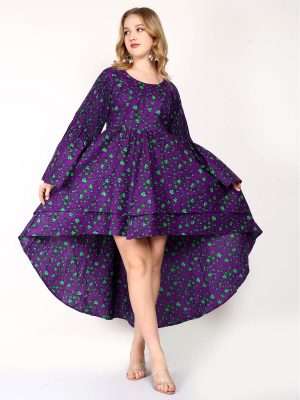 Wevez Cotton High Low Dress with Sleeves Wholesale Lot - 100 pc pack