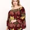 Wholesale Loose Fit African Print Tops for Women -100 pc pack