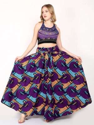 Ankara Printed African Long Traditional Skirts 100 pc pack