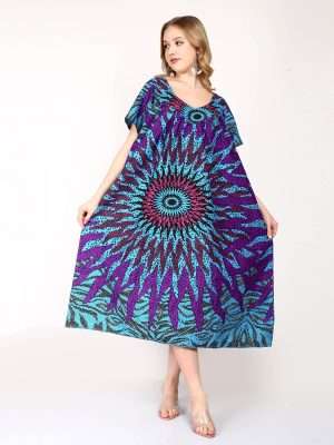 African Printed Summer Retro Party Dresses 100 pc pack