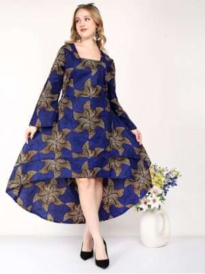 Women African Print Dresses Long Sleeve African Dress Wholesale Lot 100 pc