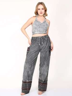 Nepali Acid Wash Pants with Pockets 50 Wholesale Pack
