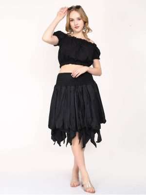 asymmetrical boho skirt