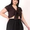 Womens Beautiful Short Sleeve Shrug Tie Front Plain Cap Sleeves