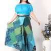 Patch Skirt Wrap Around Boho Style Patchwork Long Skirt