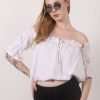 Women Off The Shoulder Cropped Top Wholesale Lot -50 pc pack