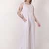 wide leg jumpsuit with pockets