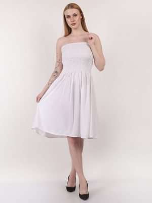 Women Strapless Midi Dress Casual Wholesale Lot