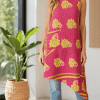 midi kantha pocket dress