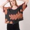 Reversible Plus Size Mature Women Kantha Top for Summer 2-Layer