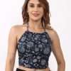 Backless Cami Top Tie Back Cotton Sleeveless Blouse