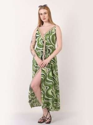 Plus Size Women Printed Halter Dress Wholesale Lot 6 pc pack